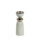 Decorative Curvy Taper Candle Holder | 10" Tall Muted Sage Green Iron