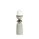 Decorative Curvy Taper Candle Holder | 10" Tall Muted Sage Green Iron