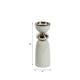Decorative Curvy Taper Candle Holder | 10" Tall Muted Sage Green Iron