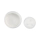 Decorative Bowl Set of 2 | Tapered Line Textured White Ecomix 15 11"