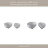 Traditional Decorative Bowl Set of 2 | Elevated Pedestal Base | White Ecomix