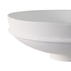 Traditional Decorative Bowl Set of 2 | Elevated Pedestal Base | White Ecomix