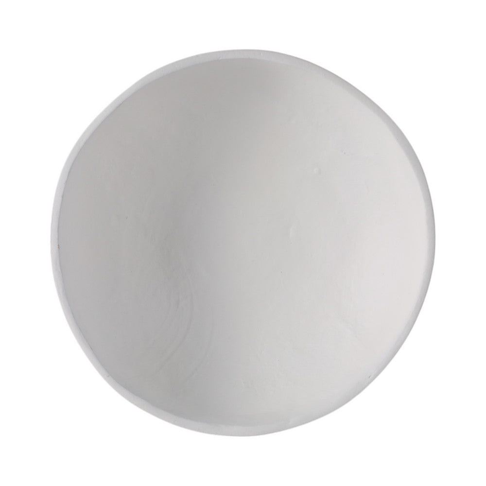 Traditional Decorative Bowl Set of 2 | Elevated Pedestal Base | White Ecomix