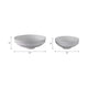 Traditional Decorative Bowl Set of 2 | Elevated Pedestal Base | White Ecomix
