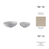 Traditional Decorative Bowl Set of 2 | Elevated Pedestal Base | White Ecomix