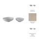 Traditional Decorative Bowl Set of 2 | Elevated Pedestal Base | White Ecomix