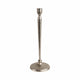 Roth Tapered Candle Holder | Silver Forged Cast Iron Style Look | 15"
