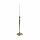Roth Tapered Candle Holder | Silver Forged Cast Iron Style Look | 15"