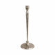 Roth Tapered Candle Holder | Silver Forged Cast Iron Style Look | 15"