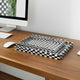 Nesting Decor Tray Set of 3 | Black & White 3D Checkered Pattern Resin