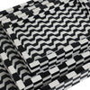 Nesting Decor Tray Set of 3 | Black & White 3D Checkered Pattern Resin