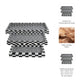 Nesting Decor Tray Set of 3 | Black & White 3D Checkered Pattern Resin