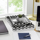Nesting Decor Tray Set of 3 | Black & White 3D Checkered Pattern Resin