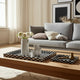 Nesting Decor Tray Set of 3 | Black & White 3D Checkered Pattern Resin