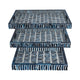 3pc Decorative Serving Trays w White Inlay | 13 | 18 | 24 Blue Resin