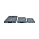 3pc Decorative Serving Trays w White Inlay | 13 | 18 | 24 Blue Resin SBH-21539