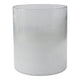 Hurricane Candle Holder | Cylinder Shape Clear Glass | Frosted Bottom