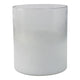 Hurricane Candle Holder | Cylinder Shape Clear Glass | Frosted Bottom