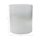 Hurricane Candle Holder | Cylinder Shape Clear Glass | Frosted Bottom