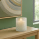 Hurricane Candle Holder | Cylinder Shape Clear Glass | Frosted Bottom