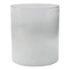 Hurricane Candle Holder | Cylinder Shape Clear Glass | Frosted Bottom