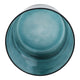Decorative Coastal Hurricane Candle Holder | Frosted Blue Glass | 12"