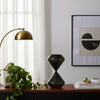 Decorative 90 Minute Glass Sand Timer | 10" Modern Black Glass