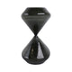 Decorative 90 Minute Glass Sand Timer | 10" Modern Black Glass