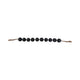 Hana Accent Garland | Carved Resin Beads | Brown Rope Tassels | Gloss Black