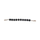 Hana Accent Garland | Carved Resin Beads | Brown Rope Tassels | Gloss Black SBH-21562