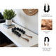 Hana Accent Garland | Carved Resin Beads | Brown Rope Tassels | Gloss Black