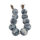 Decorative Garland | Marbled Beads | Rope Tassels | White & Black Resin