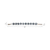 Decorative Garland | Marbled Beads | Rope Tassels | White & Black Resin