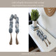 Decorative Garland | Marbled Beads | Rope Tassels | White & Black Resin