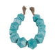 Decorative Beaded Garland with Tassels | Geometric| 45" Coastal Blue