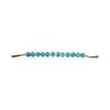 Decorative Beaded Garland with Tassels | Geometric| 45" Coastal Blue