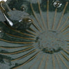 Elegant Birdbath w Perched Bird on Lilypad Flower | Glazed Green Ceramic