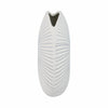 Decorative Vase w Round Dotted Coral Shell Ceramic White | 9"