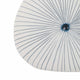 Decorative Vase w Round Dotted Coral Shell Ceramic White | 9"