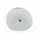 Decorative Vase w Round Dotted Coral Shell Ceramic White | 9"