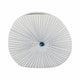 Decorative Vase w Round Dotted Coral Shell Ceramic White | 9"