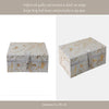 Decorative Jewelry Box | Hair on Hide Leather | 11" Tan Gold Speckled