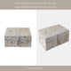 Decorative Jewelry Box | Hair on Hide Leather | 11" Tan Gold Speckled