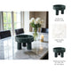 Decorative Footed Bowl | Raised Edges | 9" Sculptural Green Marble