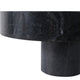 Round Decorative Bowl | 12"| Pedestal Design | Black Marble