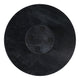 Round Decorative Bowl | 12"| Pedestal Design | Black Marble