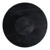 Round Decorative Bowl | 12"| Pedestal Design | Black Marble