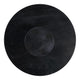 Round Decorative Bowl | 12"| Pedestal Design | Black Marble