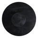 Round Decorative Bowl | 12"| Pedestal Design | Black Marble
