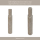 Raw Edge Candle Holder | Fluted Travertine Stone | Tan & Ivory 7"